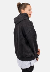 Sweat à capuche en coton polaire pour femmes, surdimensionné, épais et délavé à l'acide, pour couples - Product Image 5