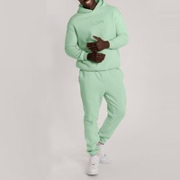 Sweat à capuche oversize en molleton 100% coton de haute qualité pour homme, brodé, 360 g/m², lourd, pour l'hiver
