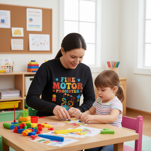 Camiseta de Manga Larga para Terapia Ocupacional, Promotor de Motricidad Fina, Ropa Promocional - Product Image 3