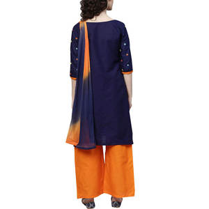Vestidos indios paquistaníes de algodón de alta calidad 2023 nuevos diseños mujeres Shalwar Kameez colores personalizados lavables - Product Image 5