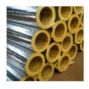 ISOKING isolamento termico tubo di lana di vetro coperto da foglio di alluminio isolante tubo <span class=keywords><strong>caldaia</strong></span> in fibra di vetro - Product Image 5