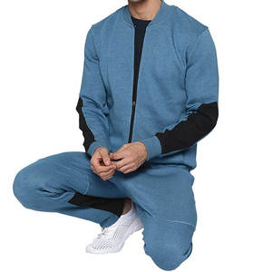 2023 <b>Spring</b> New Soft Comfortable Breathable Tracksuit Set Men Sports Zipped Warm Up Plain Tracksuit <b>For</b> <b>Sale</b> - Product Image 4