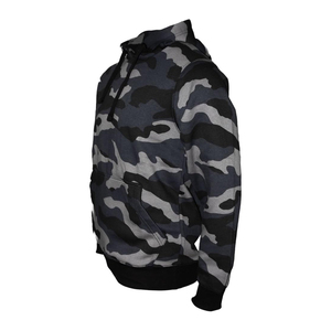 Breathable Camo Print Drop Shoulder <b>Hoodies</b> for <b>Men</b> Women Autumn Casual Short <b>Lined</b> Anti-Shrink Anti-Wrinkle Knitted Front - Product Image 3