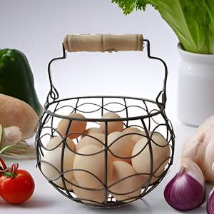 Canasta para Huevos de Hierro Vintage con Diseño Personalizado para Accesorios de Cocina y Estante de Almacenamiento de Huevos Duradero de Calidad Superior - Product Image 3