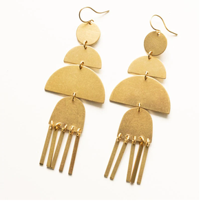 Top tendance boucle d'oreille en laiton meilleur prix vêtements de fête portant le meilleur design artisanat naturel utilisation à la main à moindre coût - Product Image 6