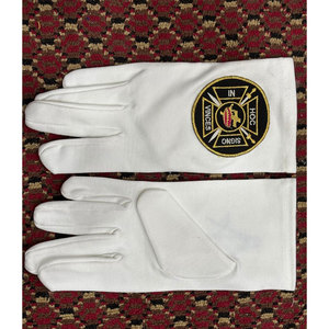 Inglés Masónico Caballeros Templarios Cap Beit y guantes de policía - Product Image 6