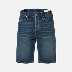 Summer Streetwear Straight custom jorts <b>baggy</b> distressed Dark Washed Cotton Denim <b>Shorts</b> <b>men</b> vintage Fashion jeans <b>men</b> <b>shorts</b> - Product Image 5