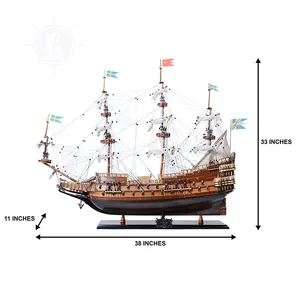 Wasa Model Ship 80 cm Handcrafted Wooden with Display Stand, Collectible, Decor, Gift, Wholesale