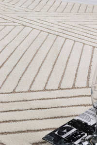 Tapis moderne épais en microfibre beige crème en peluche Style scandinave moderne Salon Handtuft Technique pour intérieur extérieur - Product Image 2