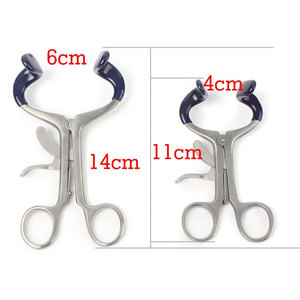 Écarteur buccal manuel en acier inoxydable pour orthodontie dentaire, rétracteur de lèvres et joues en caoutchouc et métal, certifié CE - Product Image 6