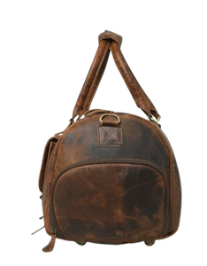 Sac de voyage en cuir artisanal DIVINE INTERNATIONAL DI'LB'011 avec fermeture éclair résistante et poignée réglable - Prix direct usine - Product Image 3