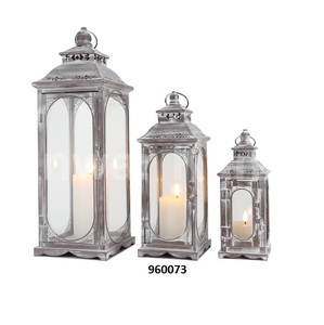 Lanterne en verre argenté de forme hexagonale marocaine, faite à la main, écologique, pièce décorative de Noël à bas prix pour la maison - Product Image 4