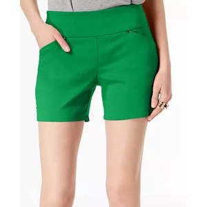 INC International Concepts Pantaloncini da donna taglia 12 Curvy Pull-On verdi con caratteristica traspirante - Product Image 3