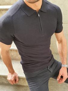 T-shirt en coton pour hommes Fournisseur OEM Tissu tricoté en coton pur à manches courtes T-shirt décontracté respirant Vêtements d'été quotidiens - Product Image 2