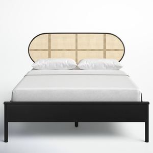 Marco de cama de madera maciza de caoba Suar de teca duradera minimalista moderno para hoteles y villas de dormitorio-170109 - Product Image 3