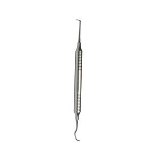 Détartreur dentaire double extrémité pour soins bucco-dentaires, grattoir à dents en acier inoxydable - Product Image 2