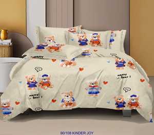 Kinder Joy Collection | Kids Room Cotton Bedsheet Set Playful Jaipur Print with Matching <b>Pillow</b> Covers - Product Image 4