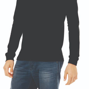 Camiseta de entrenamiento con cuello redondo regular para hombre, camiseta redonda con logotipo personalizado de alta calidad, las últimas camisetas personalizadas de manga completa para exteriores para hombre - Product Image 2