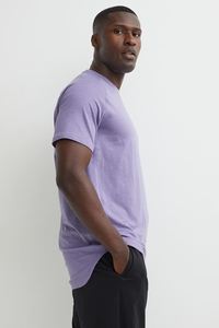 100% coton personnalisé-col rond à manches courtes hommes t-shirts respirant - Product Image 6