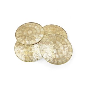 Direct Manufacturer Modern Round Capiz <b>Placemat</b> Factory Price <b>for</b> Sustainable <b>Table</b> Decor Projects Vietnam - Product Image 3