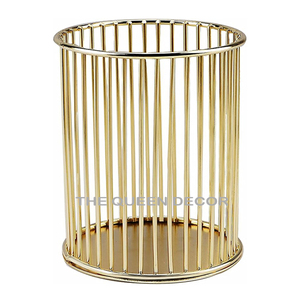 Soporte de cepillo de dientes chapado en oro con diseño redondo de hoja de palma de diseño simple de metal de aluminio recién llegado - Product Image 6