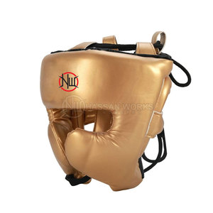 Nouveauté 2026 : Protège-tête de boxe en cuir de haute qualité HASSAN WORKS INDUSTRY, fermeture à boucle, fabriqué au Pakistan, professionnel - Product Image 2