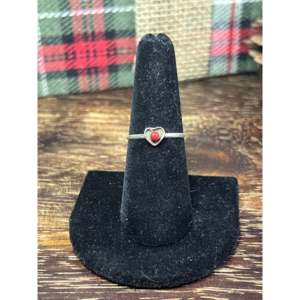 Handmade Navajo Sterling <b>Silver</b> <b>Statement</b> <b>Ring</b> Geometric Gemstone and Coral Mediation Jewelry for Everyday Wear - Product Image 1