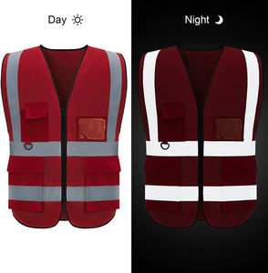 Fabricant vente en gros meilleur gilet orange vert noir à LED haute visibilité veste ingénieur réflecteur de sécurité vêtements de travail - Product Image 1