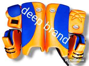 Kit de gardien de but de hockey sur gazon de haute qualité, gants de hockey standard avec protège-jambes et protège-abdomen - Product Image 4