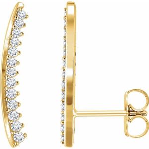 Pendientes de Diamantes Elegantes y con Estilo para Mujer - Product Image 1
