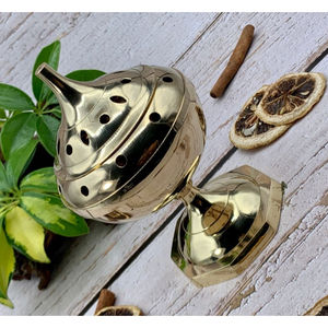 New Arrival Modern Decorative <b>Incense</b> Burner Holder Brass <b>Incense</b> Burner With Lid for Performing Pooja Arti Use in Best Price - Product Image 3