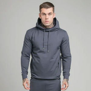 Sudaderas con capucha de hombre hechas a medida de alta calidad Color sólido algodón polar bordado Streetwear invierno transpirable OEM - Product Image 5