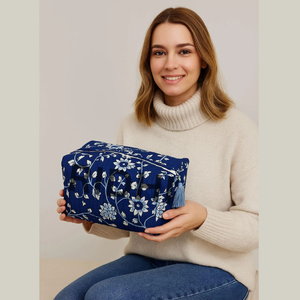 Dallas Cowboy Blue Quilted Zipper Eco-Friendly Large <b>Tote</b> <b>Bag</b> Handmade Reusable <b>Travel</b> for Cosmetic Case Market Grocery - Product Image 4