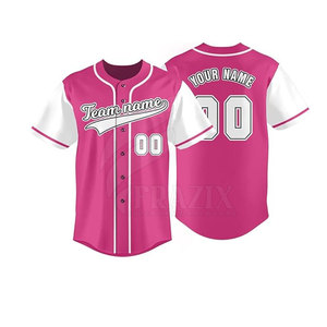 Maillot de baseball/softball pour homme, nouvelle arrivée, respirant, séchage rapide, vêtements d'entraînement sportif, 100% polyester, personnalisable - Product Image 1