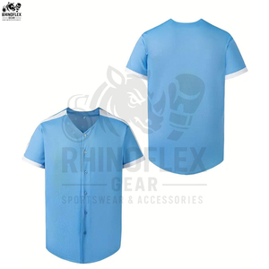 เสื้อเบสบอลโพลีเอสเตอร์พิมพ์ซับลิเมชันเสื้อเจอร์ซีย์เบสบอลออกแบบได้เองเสื้อเจอร์ซีย์ซอฟต์บอล - Product Image 3