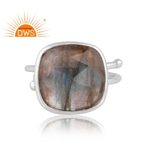แหวนพลอยลาบราดอไรต์ธรรมชาติทำจากเงิน925สไตล์วินเทจเครื่องประดับตามสั่งสำหรับผู้หญิงของขวัญสำหรับผู้หญิง - Product Image 3