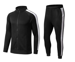 Ropa deportiva informal para exteriores, conjunto de ropa de gimnasio para hombre, pantalones de chándal con capucha al por mayor, chándal con logotipo personalizado bordado en blanco para hombre - Product Image 3
