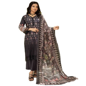 MI Creation Premium Pakistanais Premium Pelouse 3 Pièces Salwar Kameez Costumes Broderie Original Marque pour Adultes Indien Pakistanais - Product Image 1