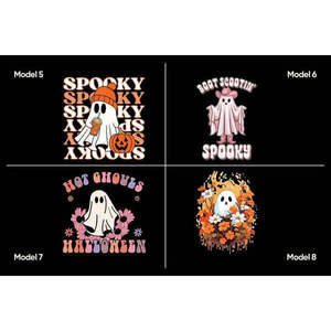 Sacs messager en toile personnalisés pour Halloween, design bohème mignon pour femme, sacs fourre-tout à bandoulière pour la fête des trucs et des fripes, 12 motifs effrayants, en PU et polyester - Product Image 5