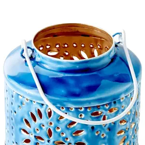 Soporte de linterna T-Light de metal rústico para un ambiente acogedor y cálido para salas de estar Dormitorios a precios al por mayor - Product Image 4