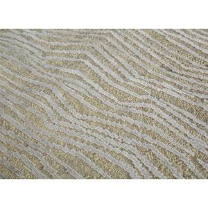 พรมขนสัตว์ผสมไหมถักมือสีเบจน้ำตาลลายนามธรรมสำหรับห้องนั่งเล่นรูปทรงสี่เหลี่ยมผืนผ้าสำหรับทางเดิน PKWS-490 - Product Image 3