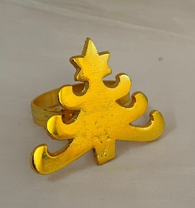 PRÊT À EXPÉDIER VENTE CHAUDE pour décor de table de mariage décor de table de dîner décor de table de Noël anneau de serviette en métal doré au prix le plus bas - Product Image 5