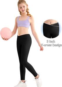 Leggings para Niños, Mezcla de Algodón de Primera Calidad, Tejido de Punto, Impermeables, Transpirables, de Secado Rápido, Largos, Dulces, Escolares, Casuales, de Fábrica - Product Image 4