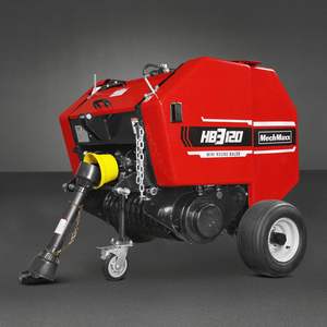 Machine d'emballage rotative automatique intégrée pour ensilage de maïs / Mini-presse à balles de foin rotative automatique diesel - Product Image 6