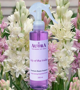 Désodorisant d'ambiance liquide en spray 200 ml, parfum de lys de la vallée, base d'huile essentielle, longue durée, décoration naturelle pour la maison, prix d'usine, étiquette personnalisée - Product Image 1