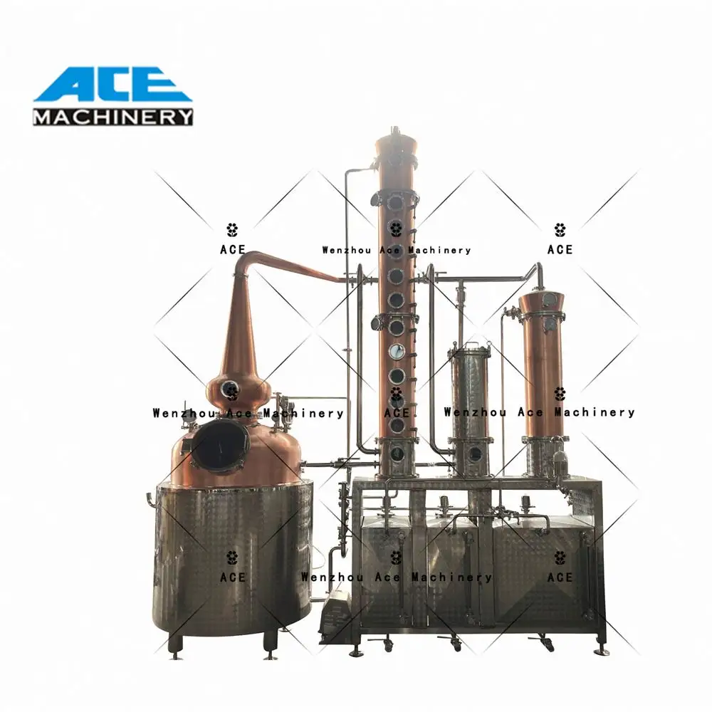 Ace Stills 100L Distillateur d'alcool électrique Petit équipement de distillation Distillation à reflux domestique Pot en acier inoxydable Still