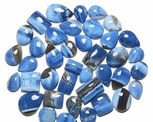 Vente en gros de cabochon en opale bleue naturelle de forme et de taille mixtes pour la fabrication de bijoux - Product Image 3