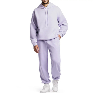 Survêtements de sport pour hommes grande taille, respirants, écologiques, de haute qualité, surdimensionnés, à capuche, logo personnalisé, uni, hiver 2025 - Product Image 1