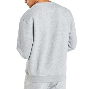 Sudadera CON CAPUCHA DE MODA personalizada, sudadera holgada con hombros caídos y cuello redondo, sudadera en blanco de algodón mezclado para hombre - Product Image 3