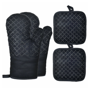Gants de cuisson en silicone ultra épais pour four et barbecue avec isolation haute température, adhérence antidérapante et poignet étendu - Product Image 1
